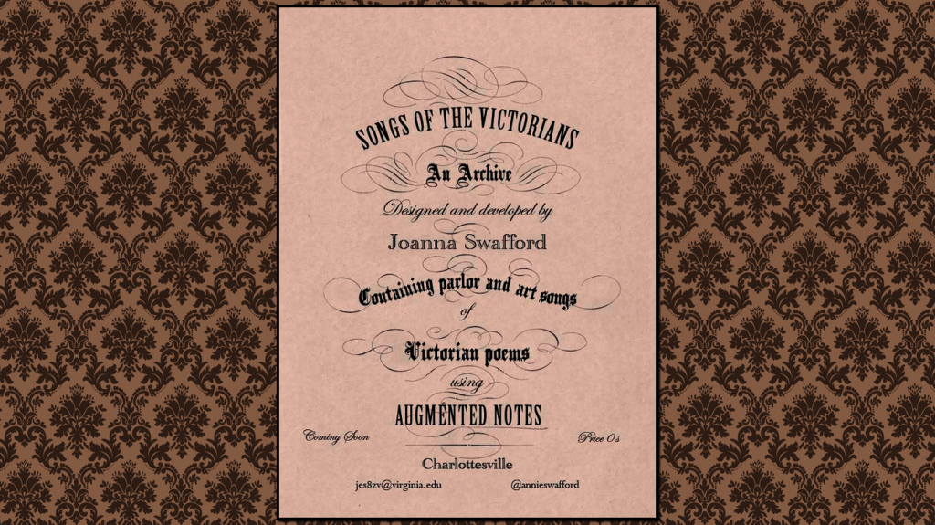 Songs of the Victorians "Coming Soon" page